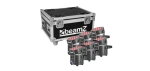 BBP60 UPLIGHTER SET, 6 PIECES IN FLIGHTCASE WITH CHARGER