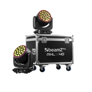 MHL1940 LED MOVING HEAD ZOOM 19X40W zestaw 2 szt w skrzyni