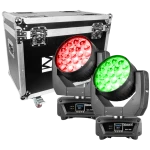 MHL1915 LED ZOOM MOVING HEAD 2 PIECES IN FLIGHTCASE BEAMZ PRO