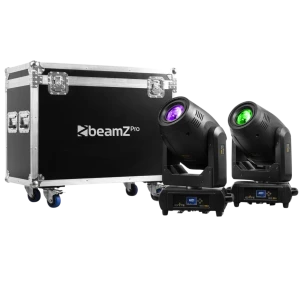 IGNITE300 LED BSW MOVING HEAD 2PCS IN FLIGHTCASE BEAMZ PRO