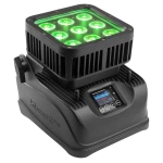 STARCOLOR72B FLOOD LIGHT 9X 8W RGBW OUTDOOR WITH BATTERY PACK BEAMZ PRO